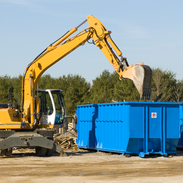 are there any restrictions on where a residential dumpster can be placed in Tarpey Village CA